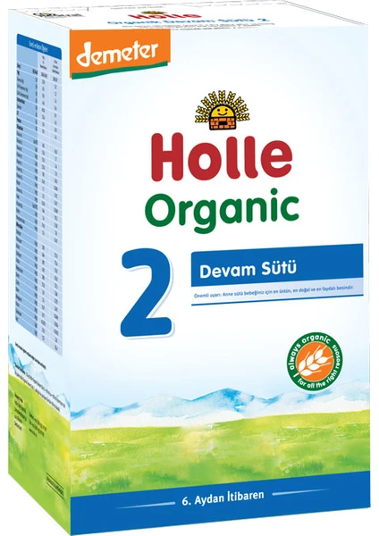 2 Organik Devam Sütü 600 gr