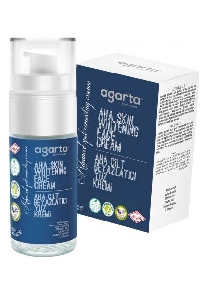 Doğal Aha Cilt Beyazlatıcı Temizleyici Yüz Kremi 40 ml fiyatları