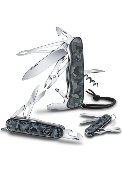 1.3713.942 Huntsman 91MM Lacivert Kamuflaj Çakı modelleri