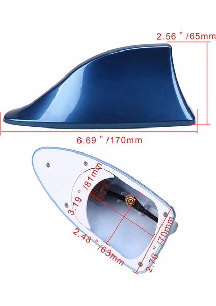 Citroen C4 Uyumlu Balık Sırtı Anten Gri Balina Tipi modelleri