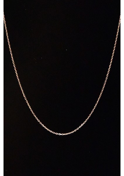 925 Ayar Gümüş Rose Altın Kaplama Forse Zincir Kolye fiyatları