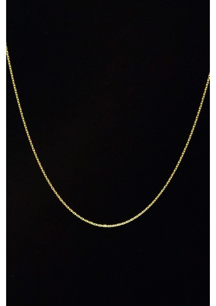 925 Ayar Gümüş Altın Kaplama Forse Zincir Kolye fiyatları