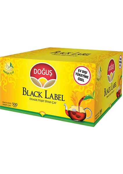 Black Label Demlik Poşet Çay 500'LÜ x 3,2 gr