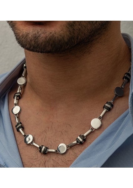 Çelik Erkek Zincir Kolye