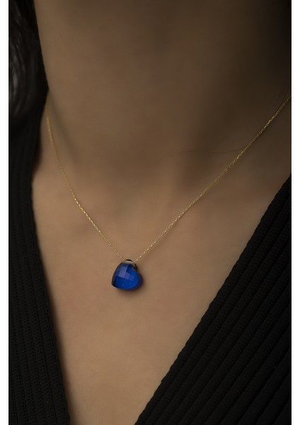 14 Ayar Altın His Taşı Kalp Altın Kolye fiyatları