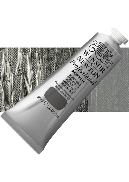 Professional Akrilik Boya 60 ml Silver No.2 624 S.3