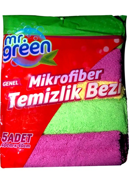 Mr.green Mikrofiber Temizlik Bezi 5 Li 40X40CM