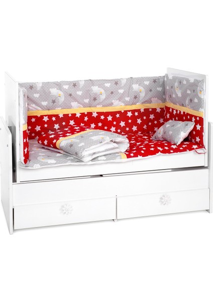 Yıldız Ay Figürlü Bebek Uyku Seti 80X130 (7 Parça)