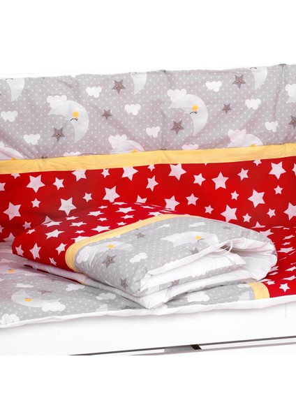 Yıldız Ay Figürlü Bebek Uyku Seti 80X130 (7 Parça)