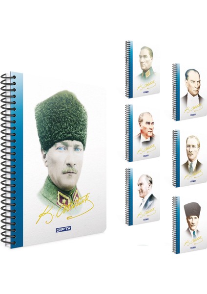K. Atatürk Açık Renk Kareli A4 Spiralli 100 Yaprak 2654 indirimleri