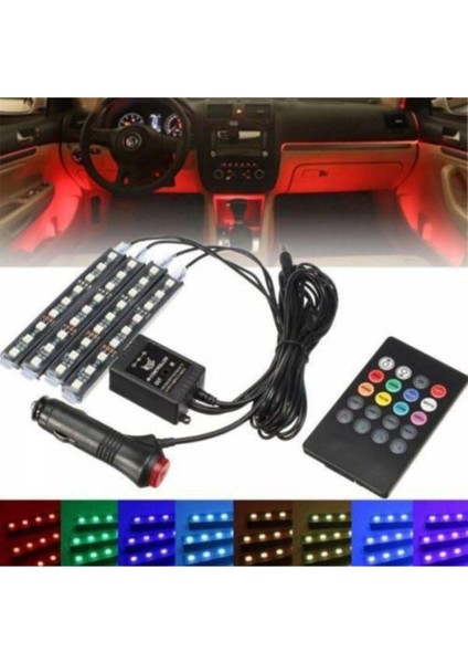 Ayak Altı 12 LED 8 Renk Kumandalı Müziğe Duyarlı fiyatları