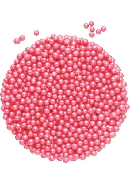 Boncuk Şeker Pembe 2 mm 250 gr