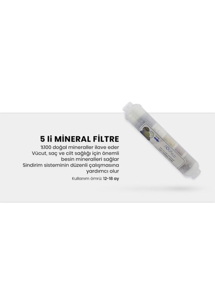 5'li Mineral Filtre