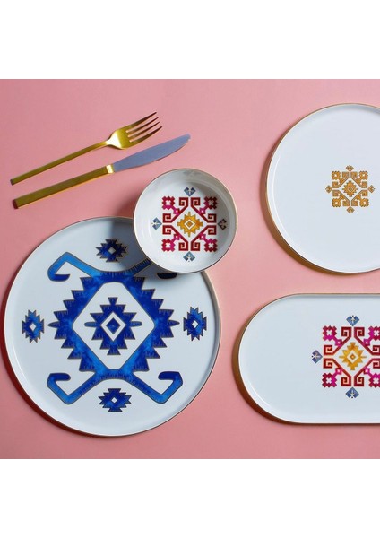 Arabesque Desen5 Düz Tabak 21 cm.