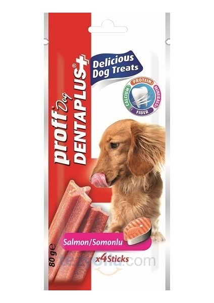 Dog Denta Plus Somonlu Köpek Ödül Çubuğu 4'lü 6 Paket