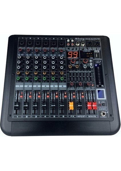 K-606FX 6 Kanal Deck Mikser