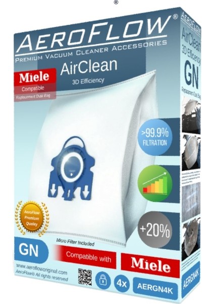 Miele S 5211 Uyumlu Süpürge Toz Torbası (Dörtlü Paket)