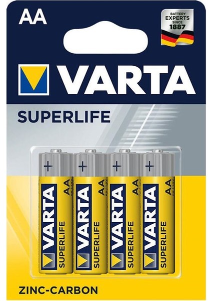 Superlife Manganez Aa Kalem Pil 4\'lü
