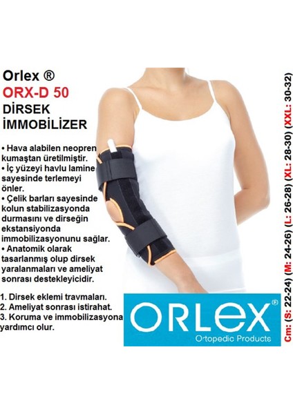 Orx-D 50 Dirsek Immobilizer