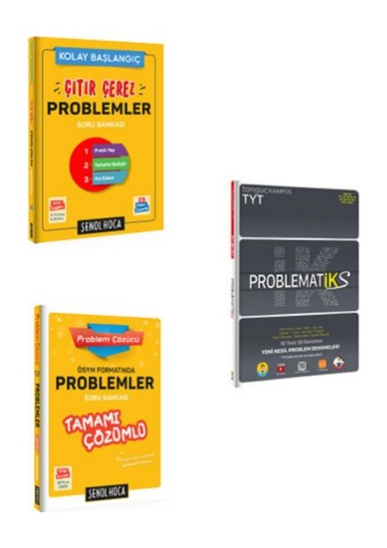 ÖSYM Formatında Problemler Çıtır Çerez Problemler ve Tonguç Problematiks 3'lü Set