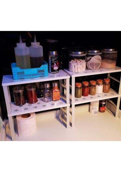 Dolap Içi Düzenleyici Raf Bardak Tabak Rafı 13X31,5CM 1 Adet modelleri