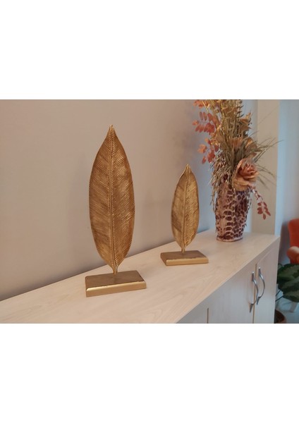 Dekoratif 2 Li Salkım Yaprak Gold ,obje Biblo 4091 fiyatları