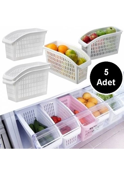 Buzdolabı Sepeti 5 Adet Dolap Içi Düzenleyici Organizer Vip Home modelleri