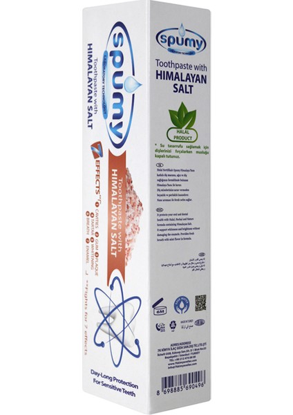 Spumy Diş Macunu Himalaya Tuzlu 100 gr