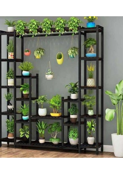 Ahşap Çiçeklik Kitaplık Saksılık Balkon Bahçe Standı