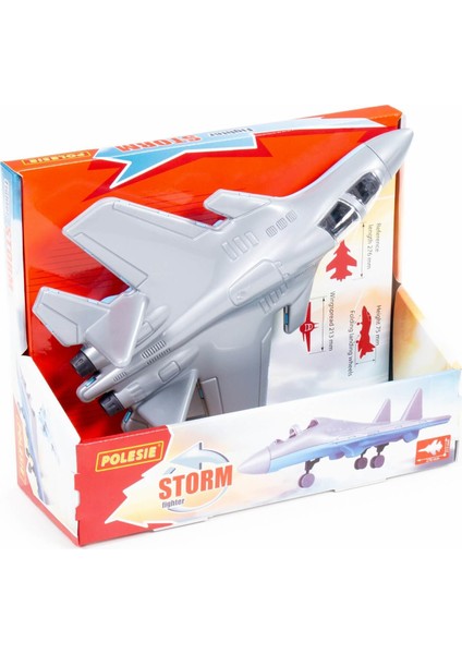 Oyuncak 83371 Savaş Uçağı Fırtına Tekerlekli Eğitici 27 cm