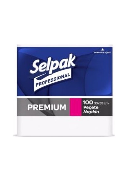Peçete Beyaz 33 x 33 cm 100'lü