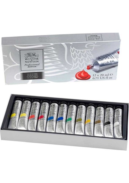 Professional Akrilik Boya Seti 12 x 20 ml Tüp