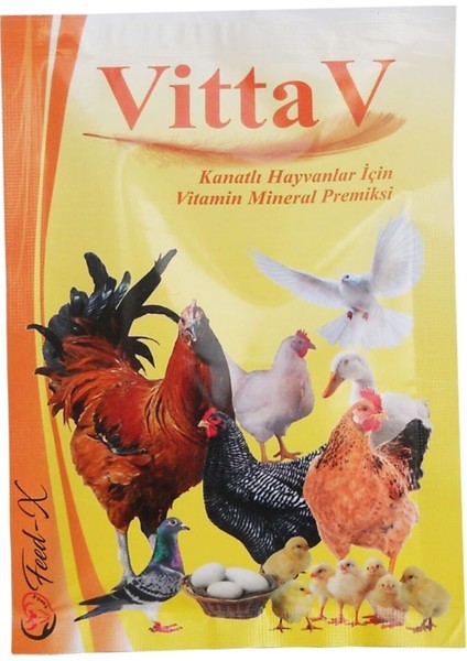 Vittav 100GR Tavuk ve Kanatlı Hayvanlar Için Vitamin ve Mineral Premiks