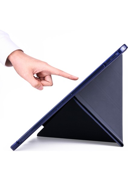 Apple iPad Air 1 Kılıf Kalem Bölmeli Silikon Smart Cover Siyah fiyatları