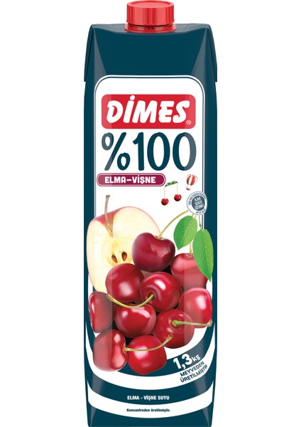 %100 Elma&Vişne 1 L