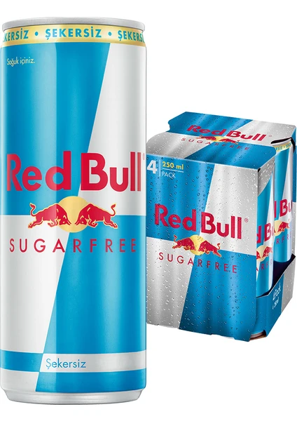 Red Bull Enerji İçeceği Şekersiz 4x250 ml