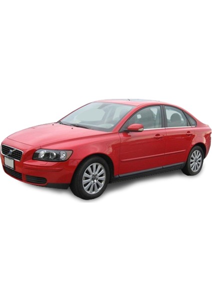 Volvo S40 ( 2005-2012 ) Paslanmaz Krom Cam Çıtası 6 Parça Blueoto