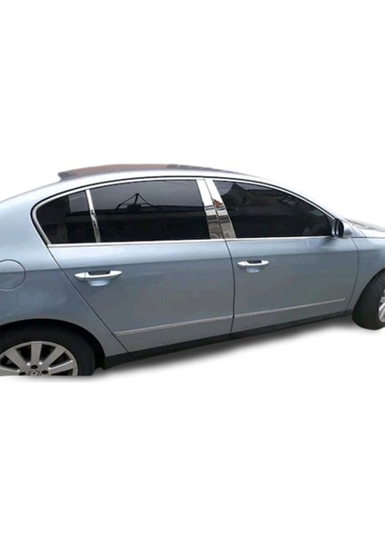 Volkswagen Passat B6 Krom Cam Direği 6 Parça 2005 - 2010 Paslanmaz Çelik