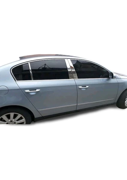 Volkswagen Passat B6 Krom Cam Direği 6 Parça 2005 - 2010 Paslanmaz Çelik