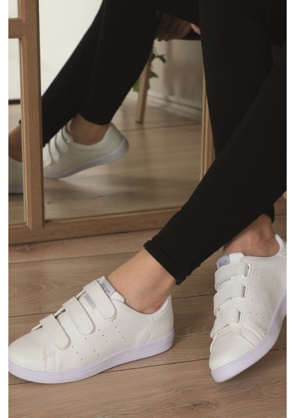 Albishoes Cırtlı Beyaz Sneaker - BCC75