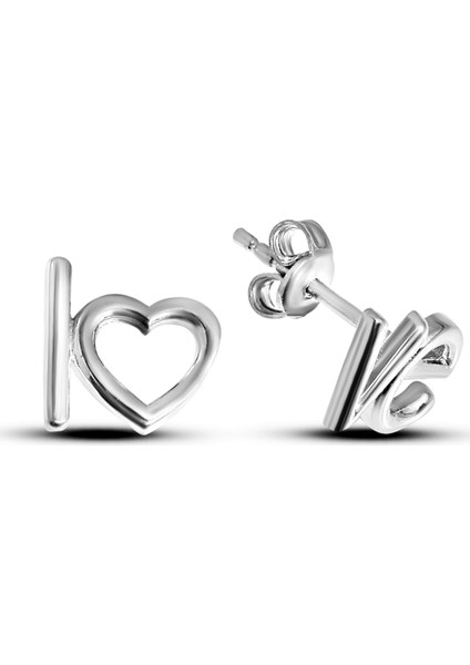 Gümüş Love Küpe K076501 fiyatları
