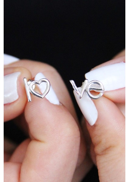 Gümüş Love Küpe K076501 indirimleri