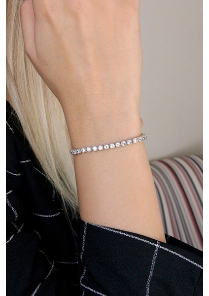 Gümüş Asansörlü Su Yolu Bileklik B076501 modelleri