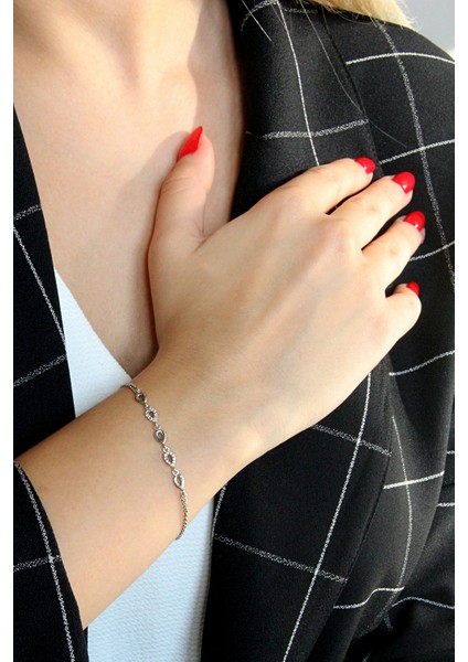 Gümüş Manimal Damla Dizisi Bileklik B078201 modelleri