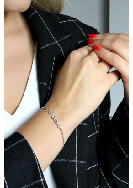 Gümüş Manimal Kalp Dizisi Bileklik B078401 indirimleri