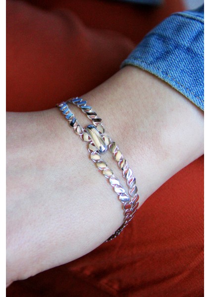 Gümüş Tasarım Bileklik B074201 fiyatları