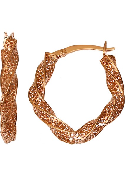 Gümüş Tasarım Rose Füzyon Küpe K087501