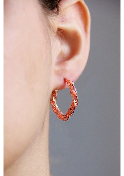 Gümüş Tasarım Rose Füzyon Küpe K087501 fiyatları