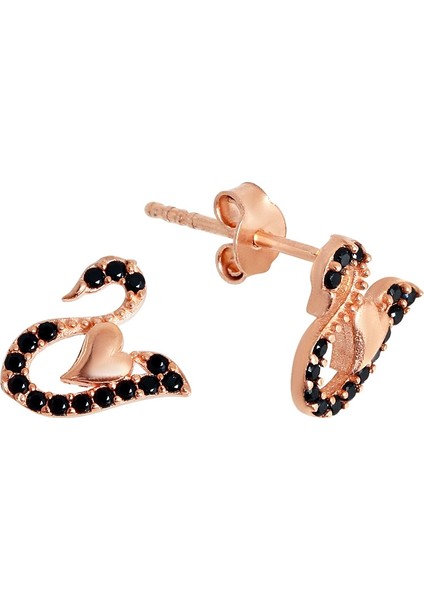Kuğu Motifli Gümüş Küpe K075301 modelleri