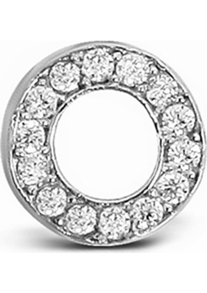 O Harfi Çivili Gümüş Tek Küpe K078201 fiyatları